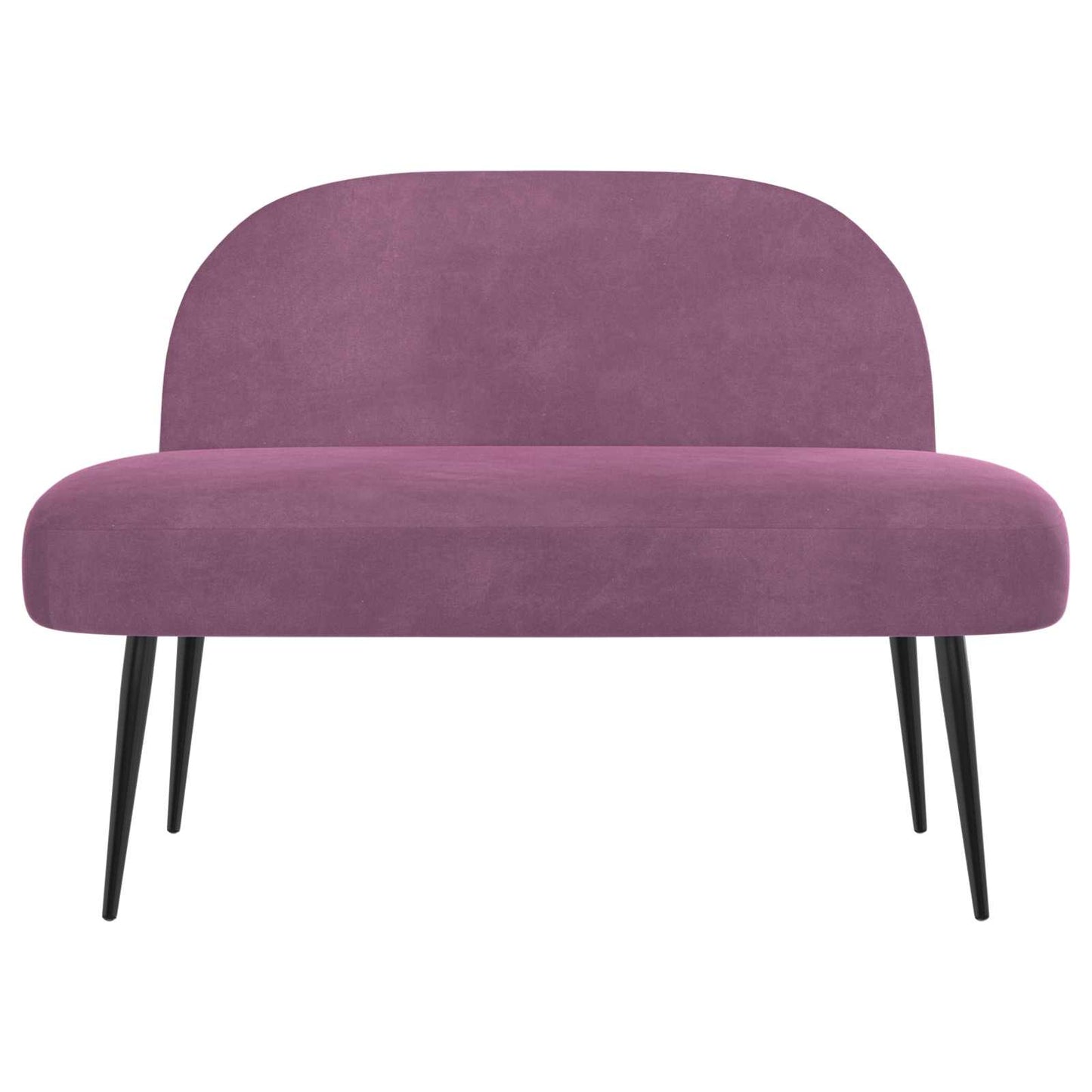 Beklede bank met rugleuning Paars 110 x 60 x 76 cm Fluweel