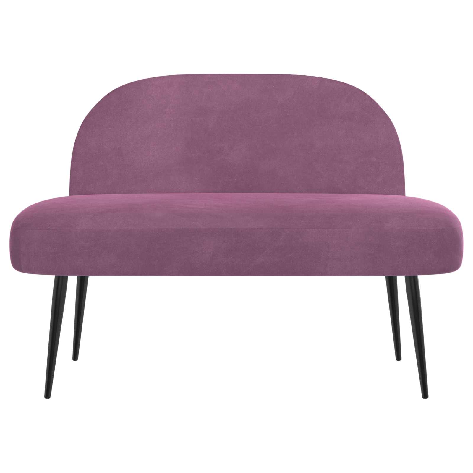 Beklede bank met rugleuning Paars 110 x 60 x 76 cm Fluweel