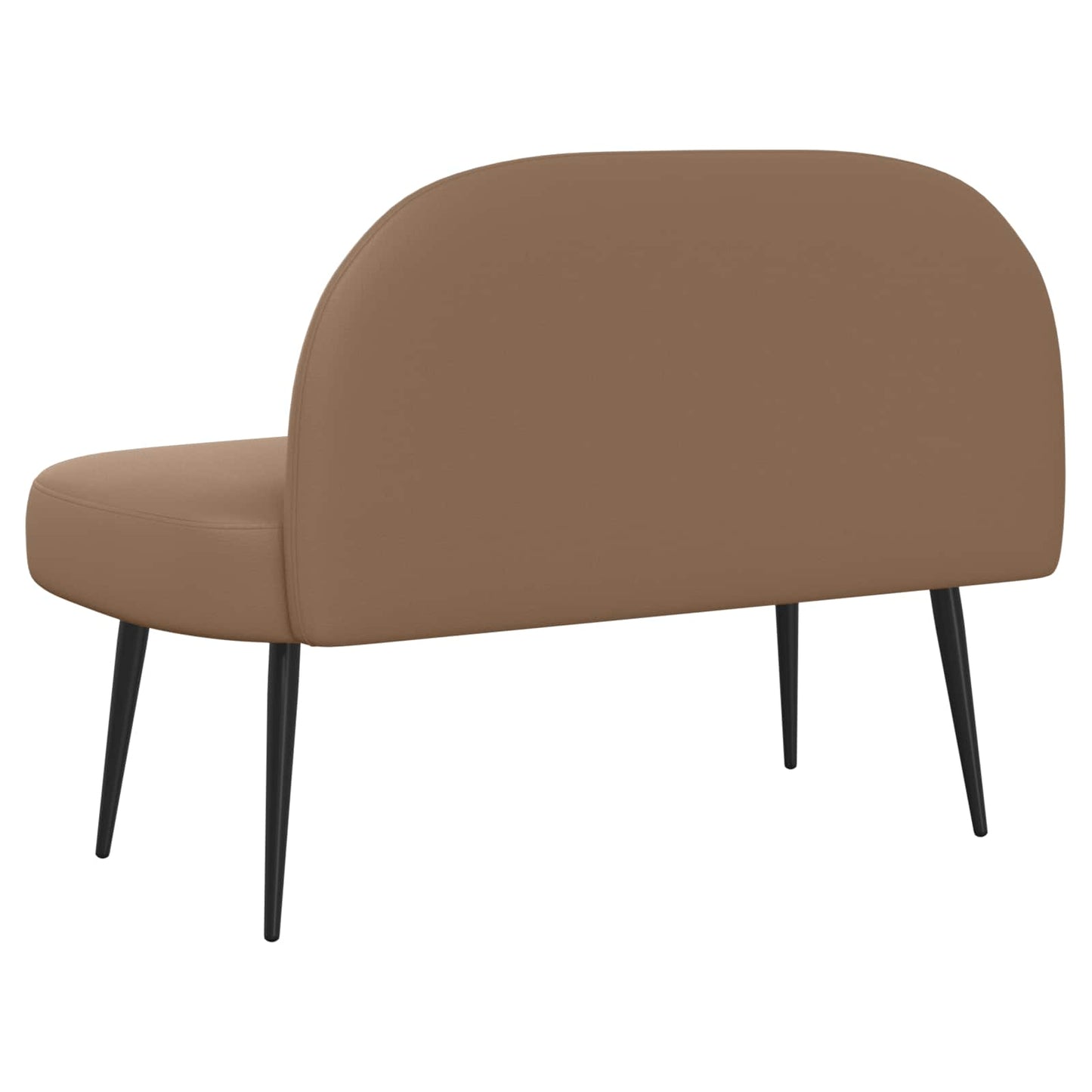 Beklede bank met rugleuning Cappuccino 110 x 60 x 76 cm