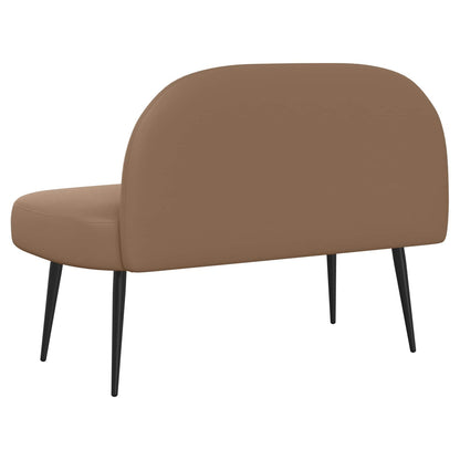 Beklede bank met rugleuning Cappuccino 110 x 60 x 76 cm
