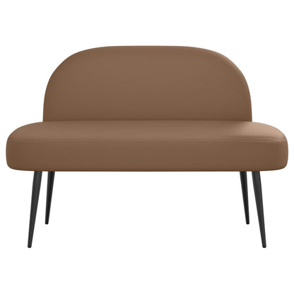 Beklede bank met rugleuning Cappuccino 110 x 60 x 76 cm