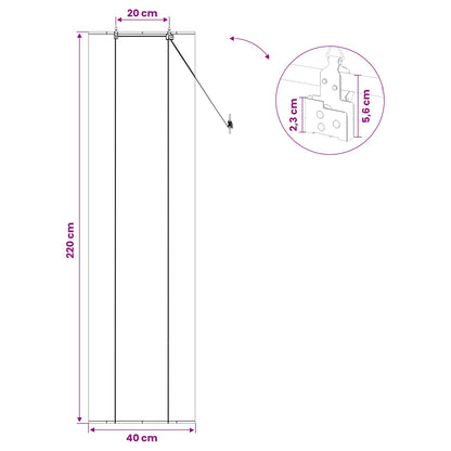 Rolgordijn Naturel 40 x 220 cm Bamboe