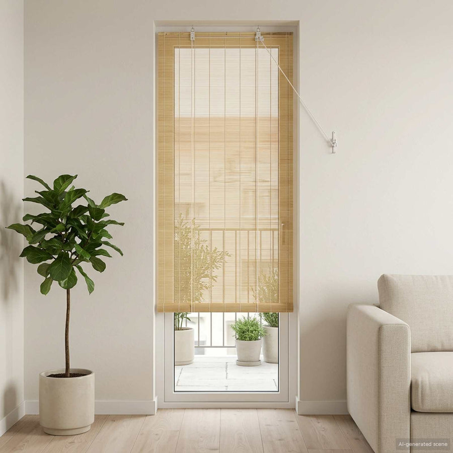 Rolgordijn Naturel 60 x 220 cm Bamboe