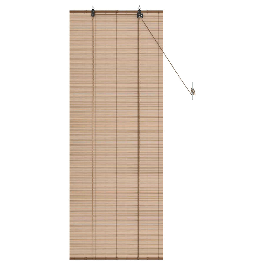 Rolgordijn Bruin 40 x 160 cm Bamboe