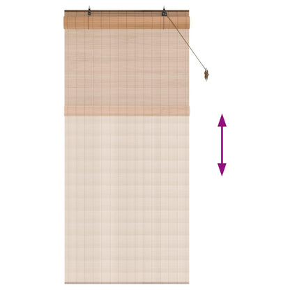 Rolgordijn Bruin 90 x 220 cm Bamboe