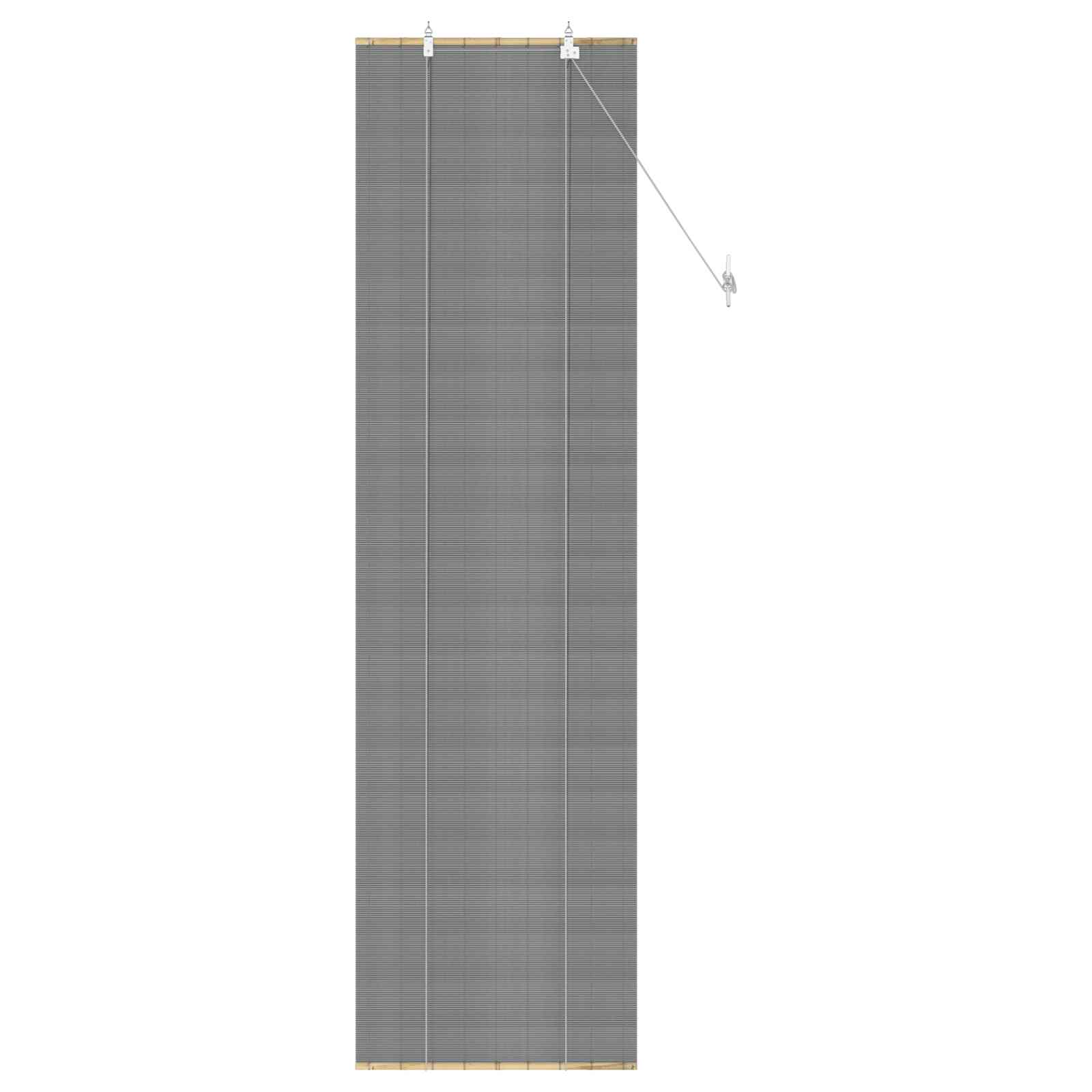 Rolgordijn Grijs 40 x 220 cm Bamboe