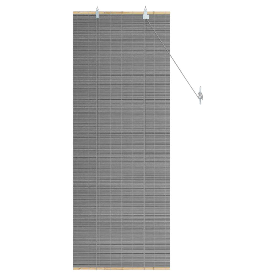Rolgordijn Grijs 50 x 160 cm Bamboe