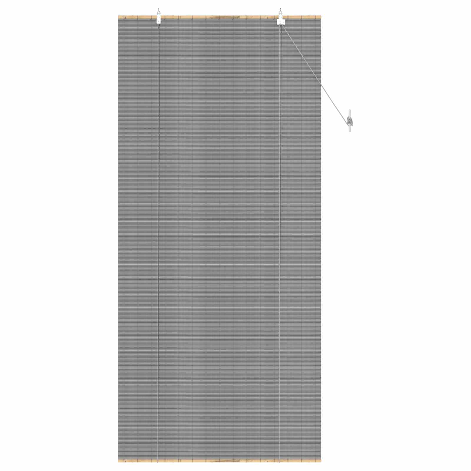 Rolgordijn Grijs 80 x 220 cm Bamboe