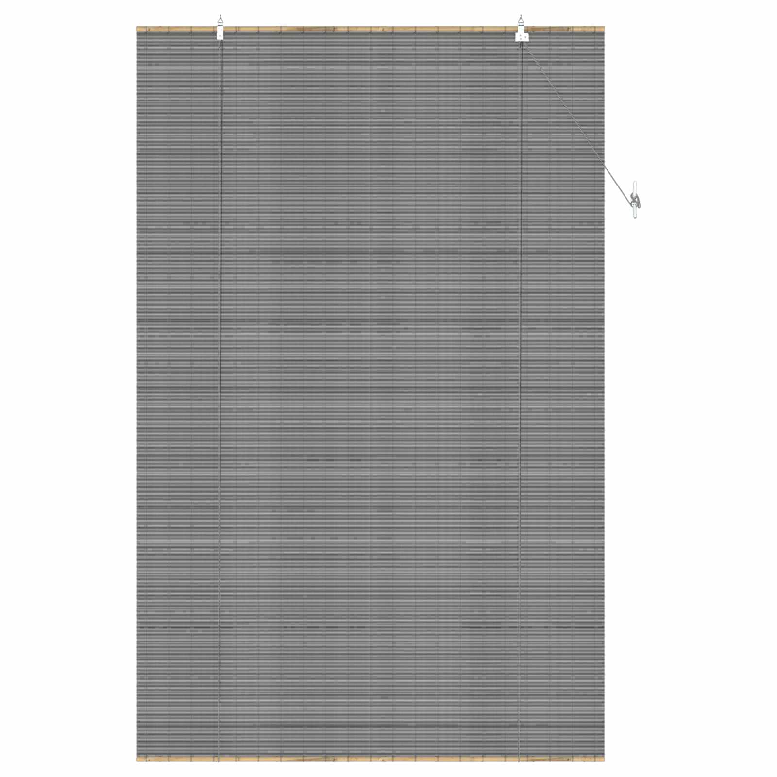 Rolgordijn Grijs 120 x 220 cm Bamboe