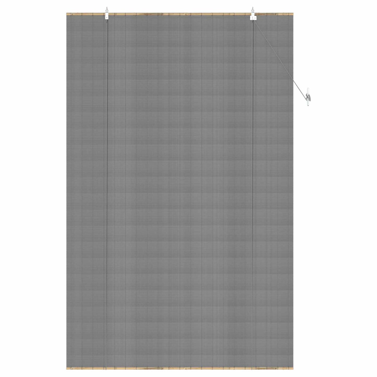 Rolgordijn Grijs 130 x 220 cm Bamboe