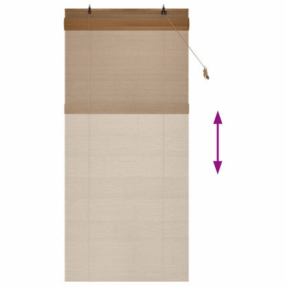 Rolgordijn Bruin 100 x 220 cm Bamboe
