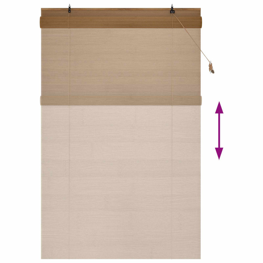 Rolgordijn Bruin 150 x 220 cm Bamboe