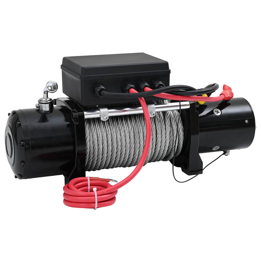 Elektrische lier PVC Zwart