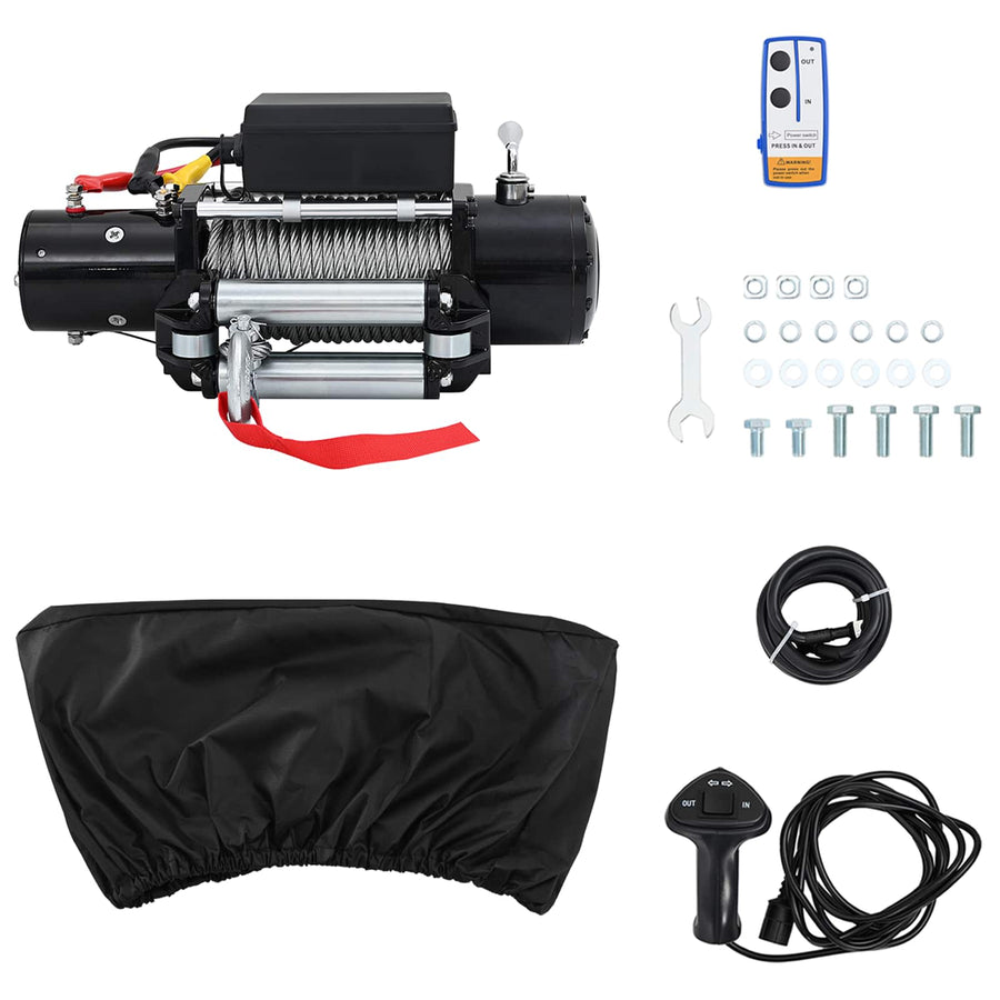 Elektrische lier PVC Zwart