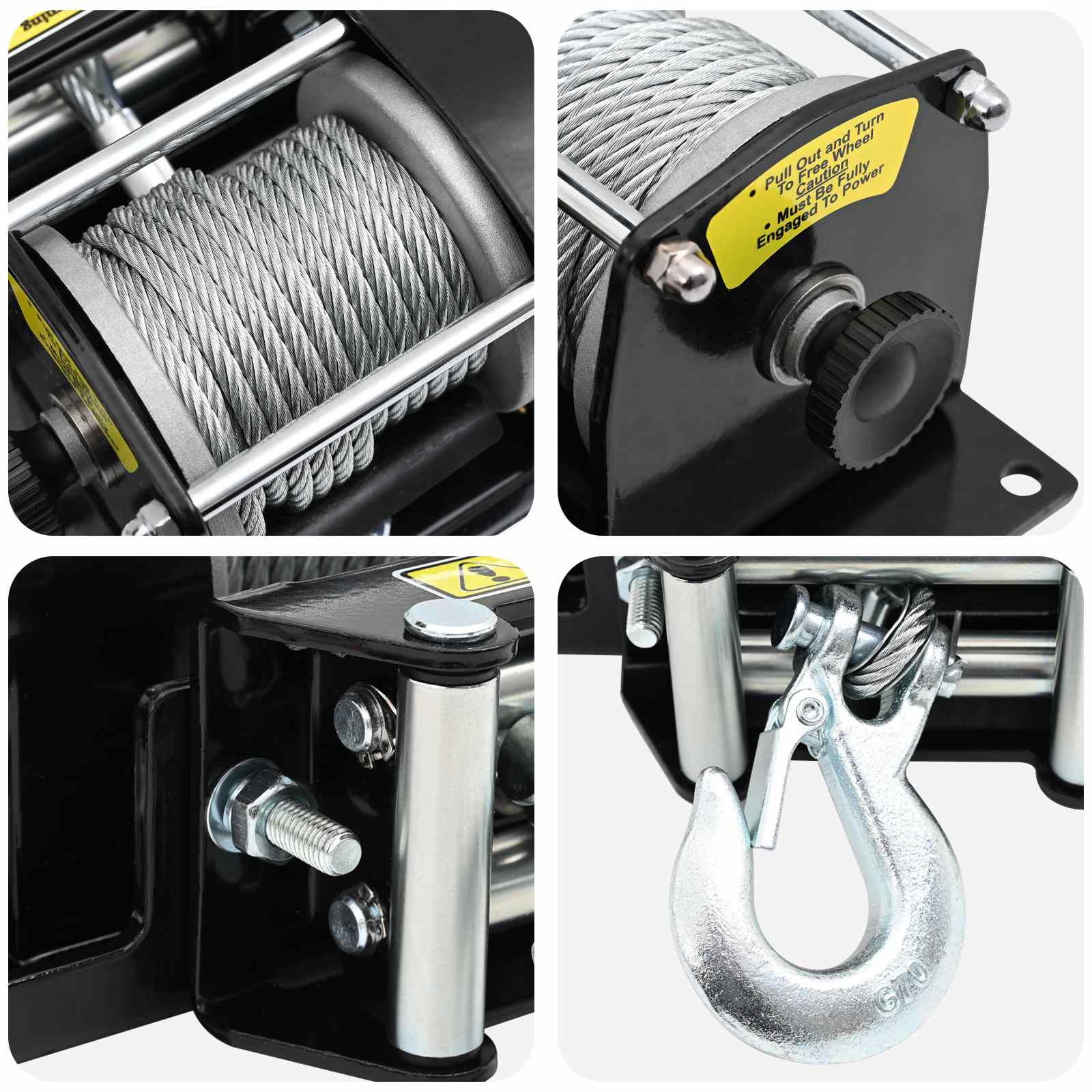 Elektrische Lier PVC Zwart