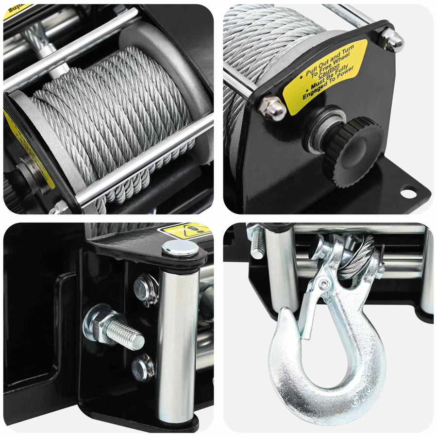 Elektrische Lier PVC Zwart