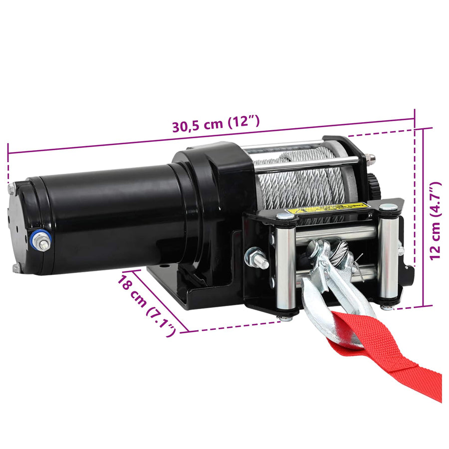 Elektrische Lier PVC Zwart