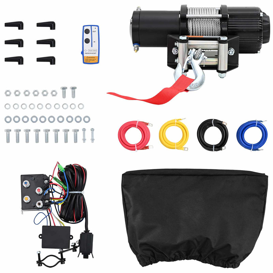 Elektrische lier PVC Zwart