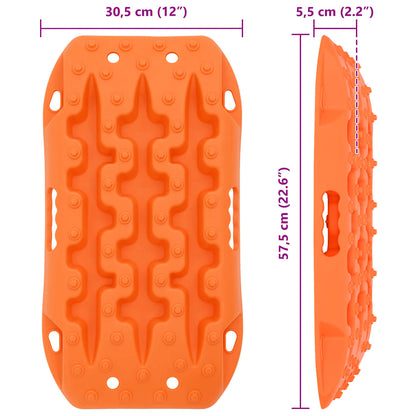 Gripplaat 2 pcs Oranje 57,5x30,5x5,5 cm Versterkt nylon