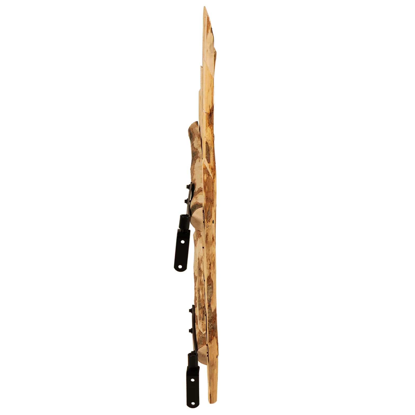 Gebogen hekdeur 100 x 90 cm Geïmpregneerd Hazelhout Bruin