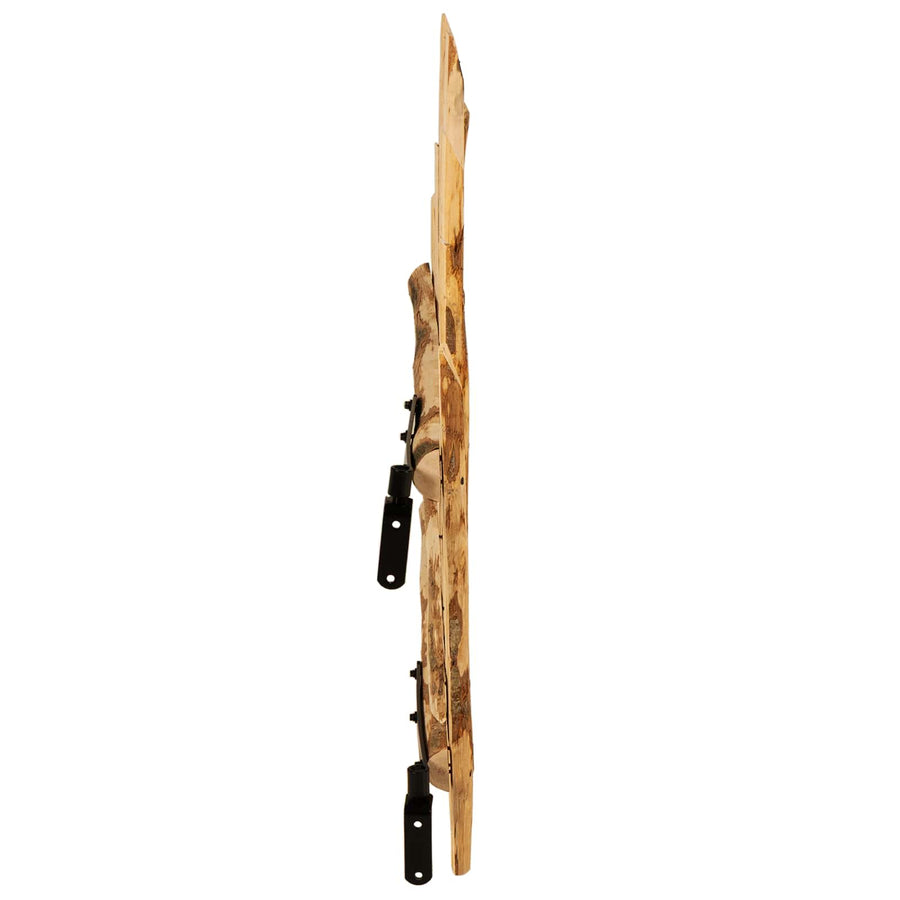 Gebogen hekdeur 100 x 90 cm Geïmpregneerd Hazelhout Bruin