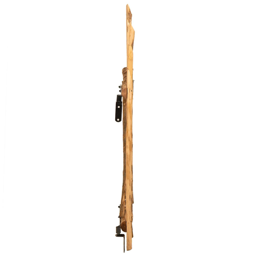 Gebogen hekdeur 100 x 120 cm Geïmpregneerd Hazelhout Bruin
