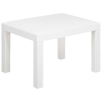 Loungeset met kussen 3 pcs Wit PP