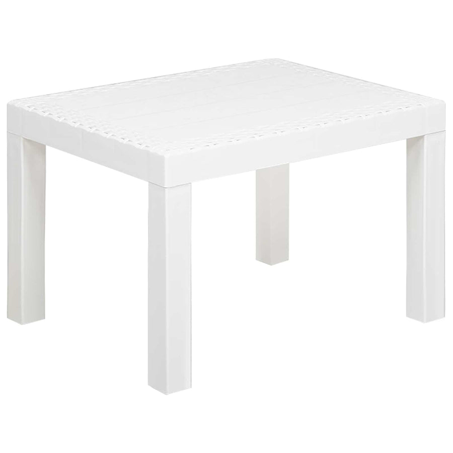 Loungeset met kussen 3 pcs Wit PP