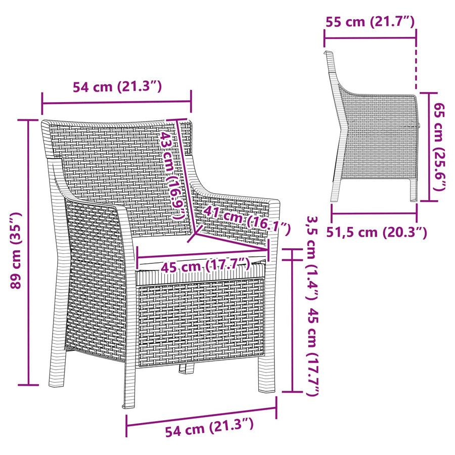 Fauteuil Wit PP