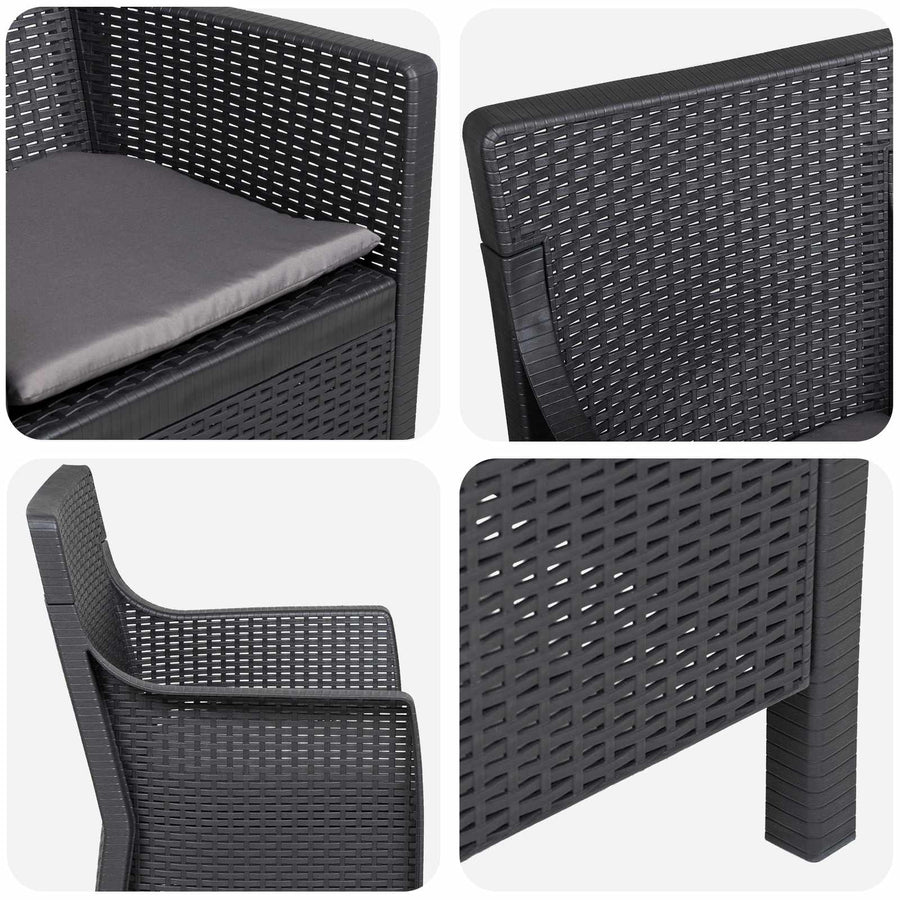 Fauteuil Antracietkleurig PP