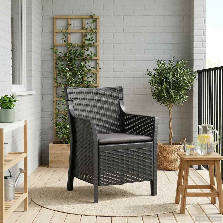 Fauteuil Antracietkleurig PP