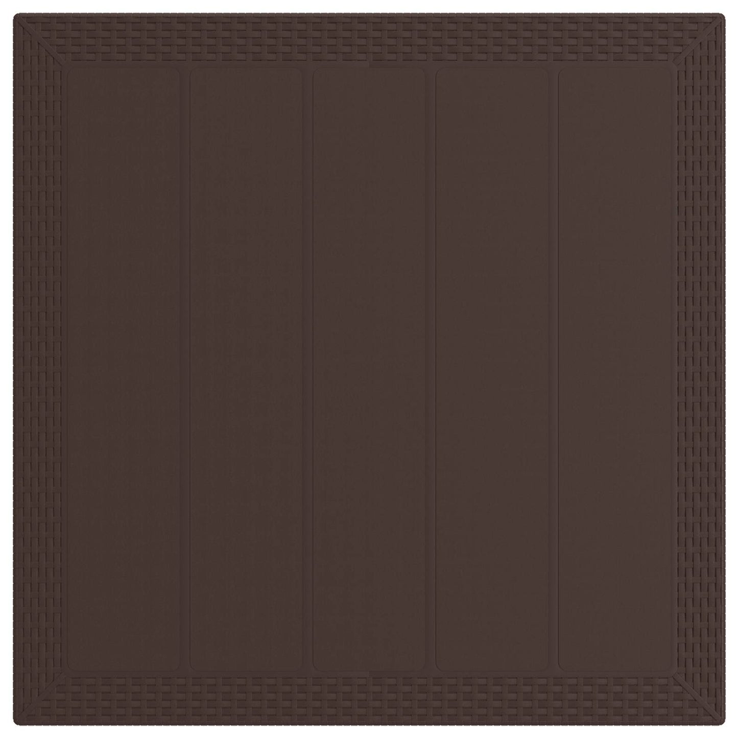 Tuin eettafelset met kussen 3 pcs Bruin en antracietkleurig PP