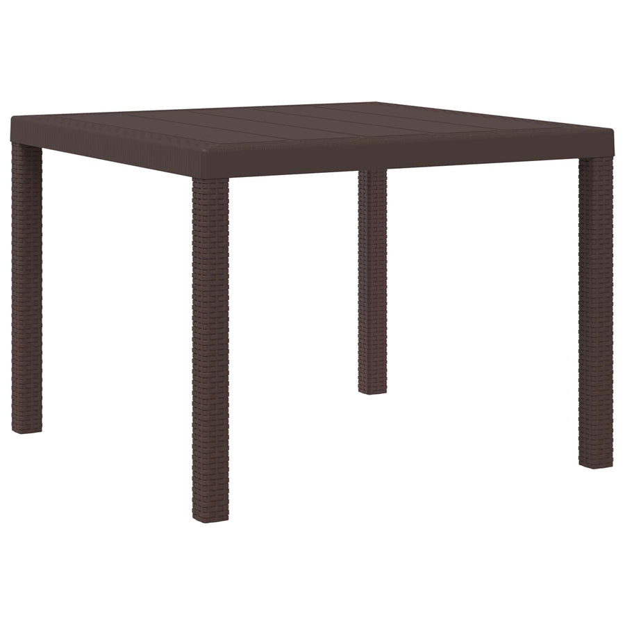 Tuin eettafelset met kussen 3 pcs Bruin en Taupe PP