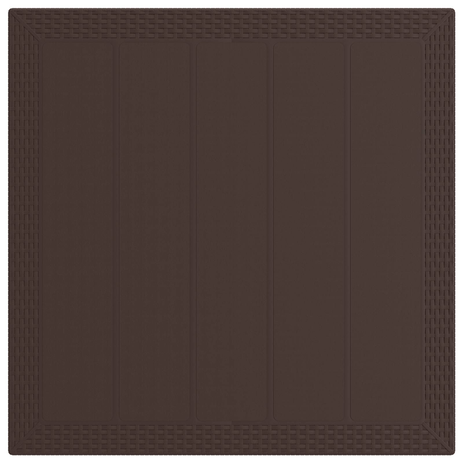 Tuin eettafelset met kussen 3 pcs Bruin en Taupe PP