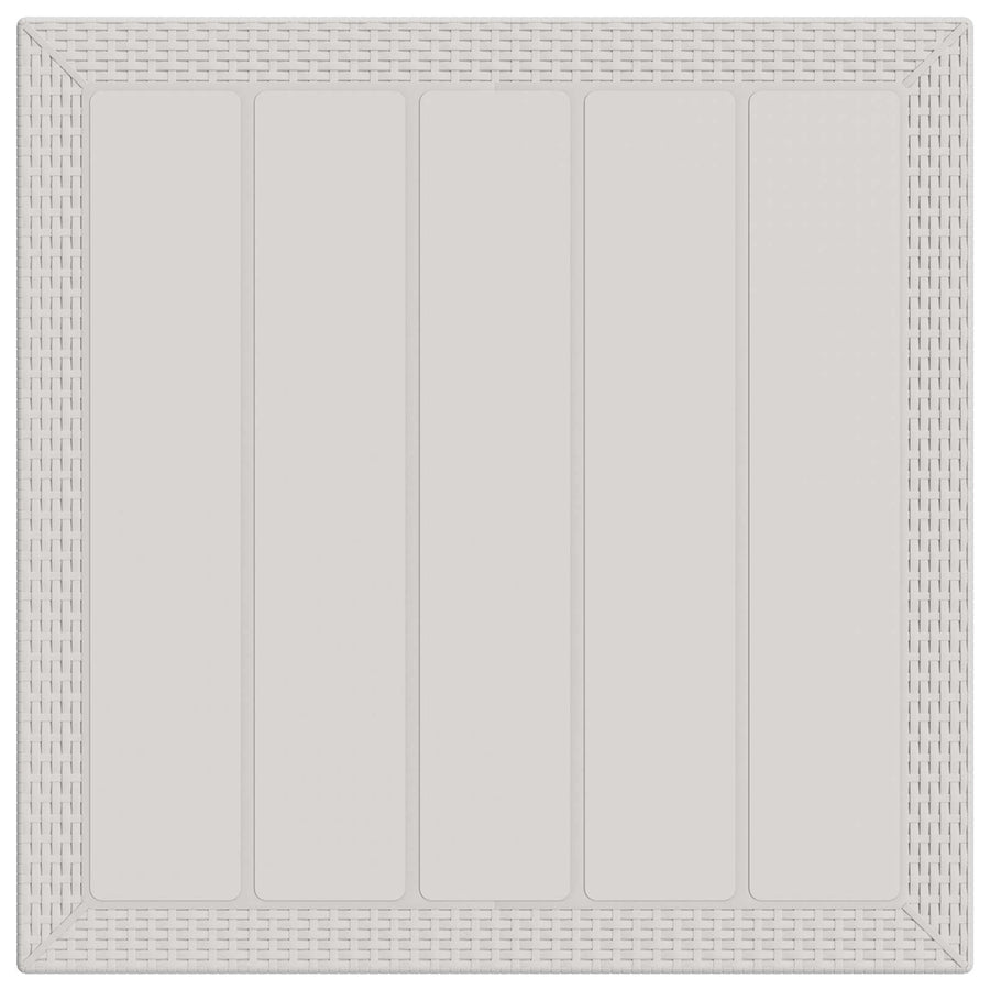 Tuin eettafelset met kussen 3 pcs Wit en Taupe PP
