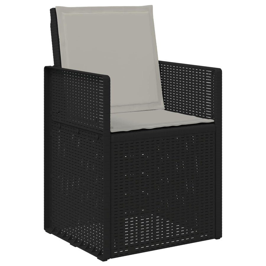 Tuin eettafelset met kussen 5 pcs Anthraciet en Lichtgrijs PP