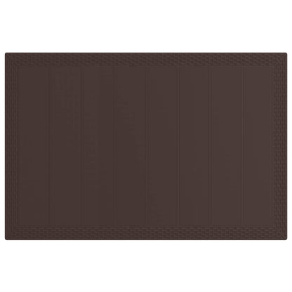 Tuin eettafelset met kussen 5 pcs Bruin en Taupe PP