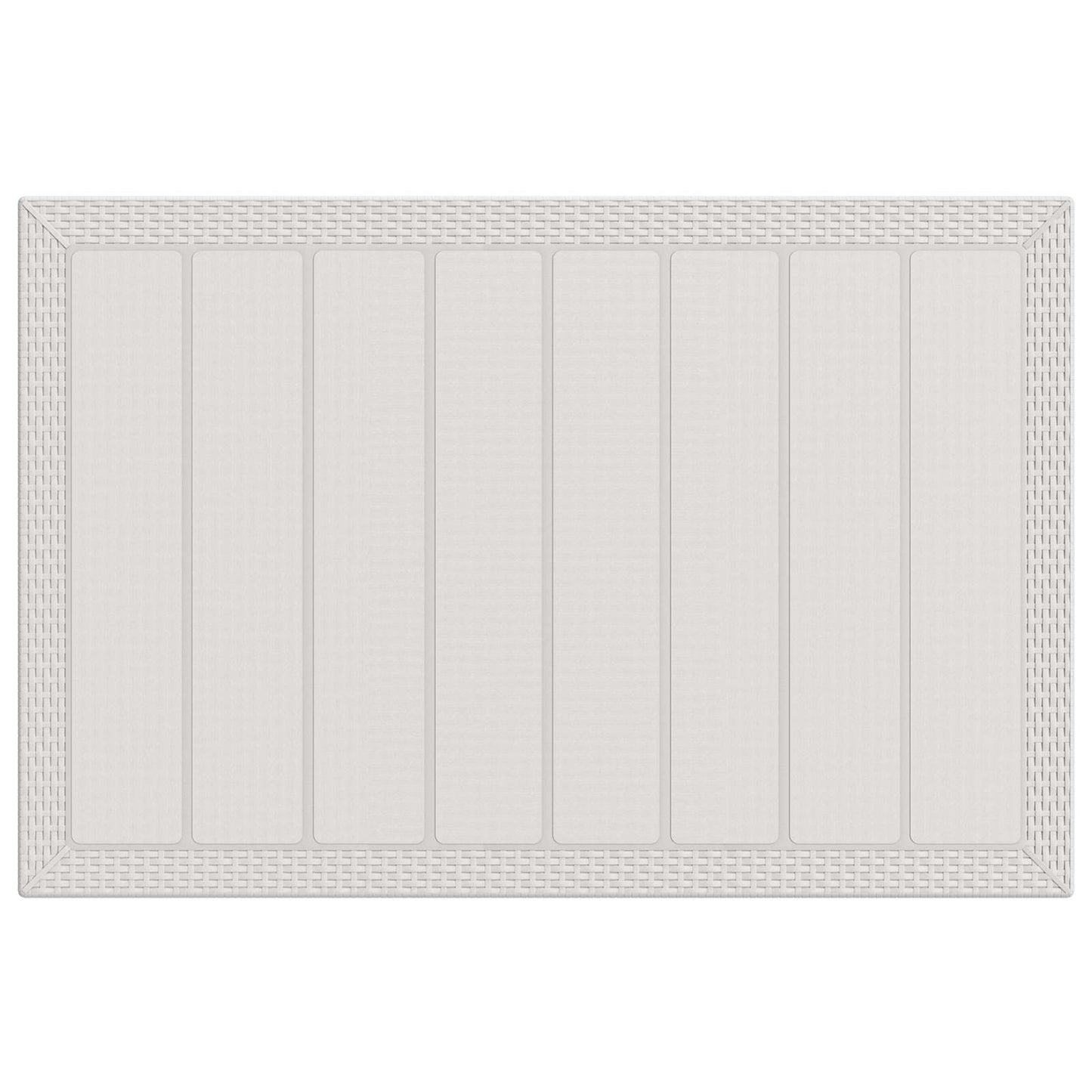 Tuin eettafelset met kussen 5 pcs Wit en Taupe PP
