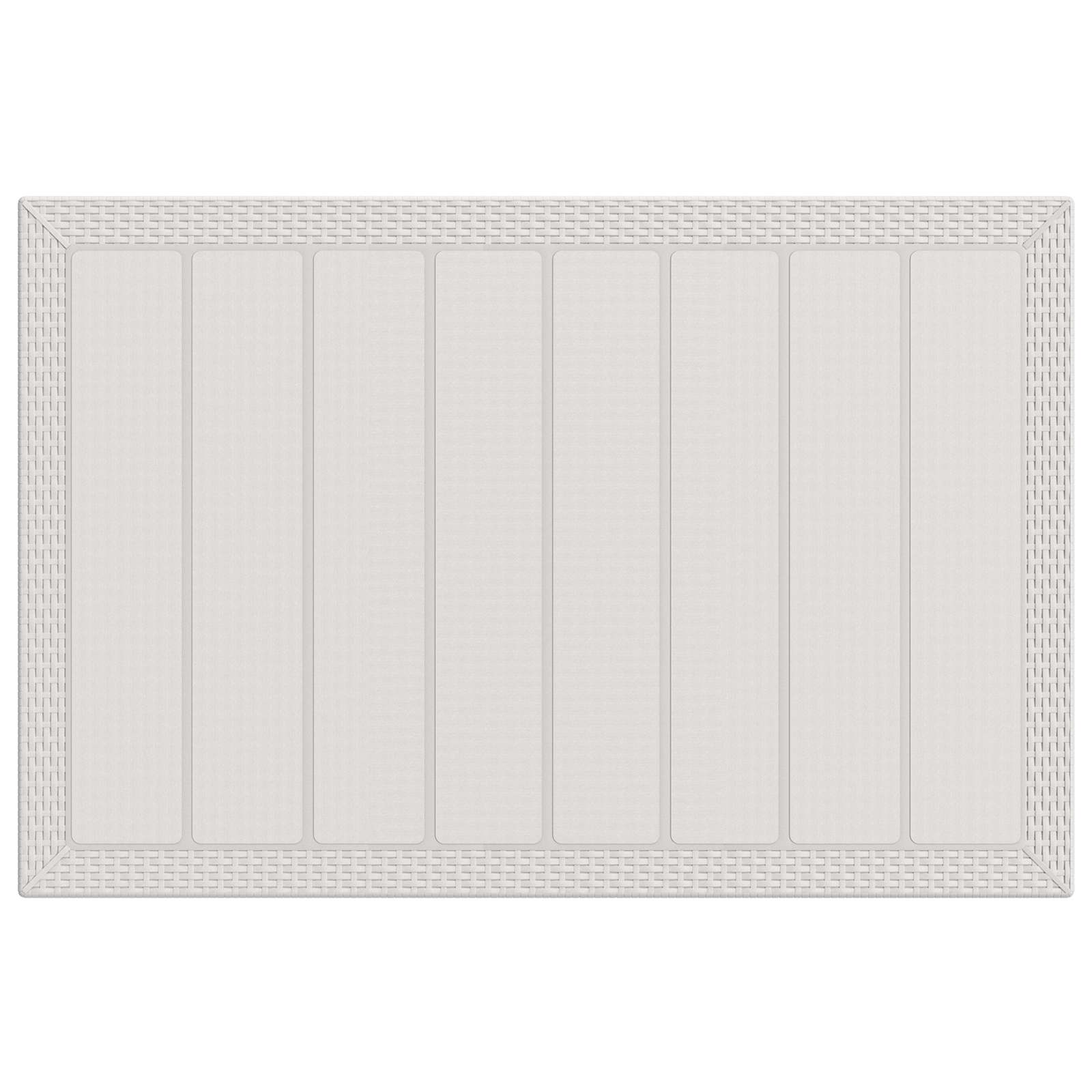 Tuin eettafelset met kussen 5 pcs Wit en Taupe PP
