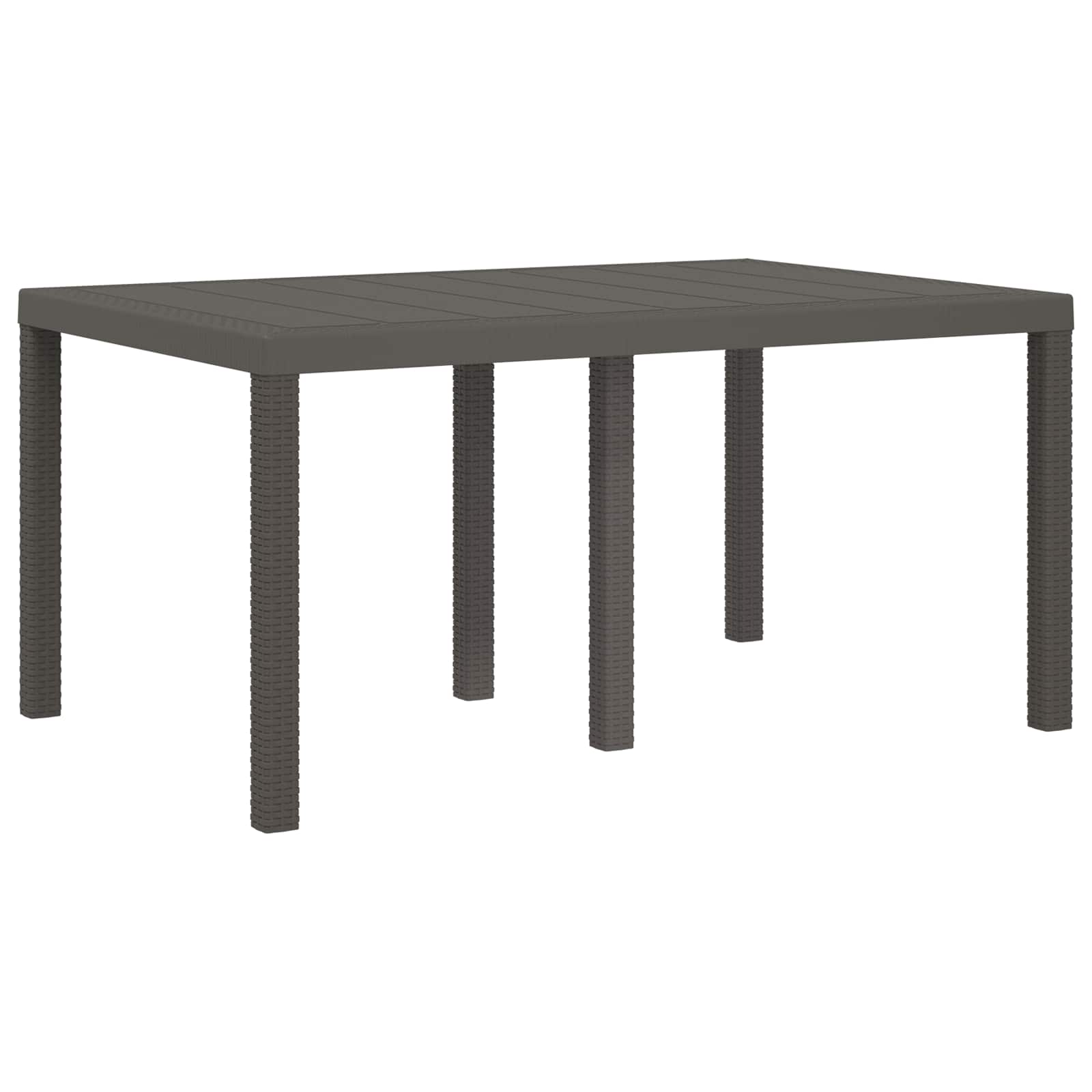 Tuin eettafelset 5 st Lichtgrijs en Taupe PP