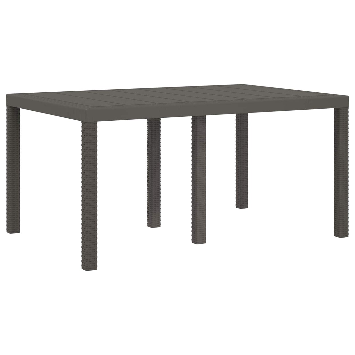 Tuin eettafelset 5 st Lichtgrijs en Taupe PP