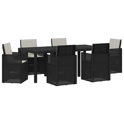 Tuin eettafelset met kussen 7 pcs Anthraciet en Lichtgrijs PP