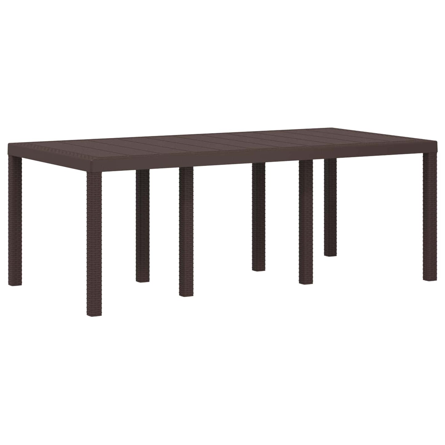 Tuin eettafelset met kussen 7 pcs Bruin en antracietkleurig PP