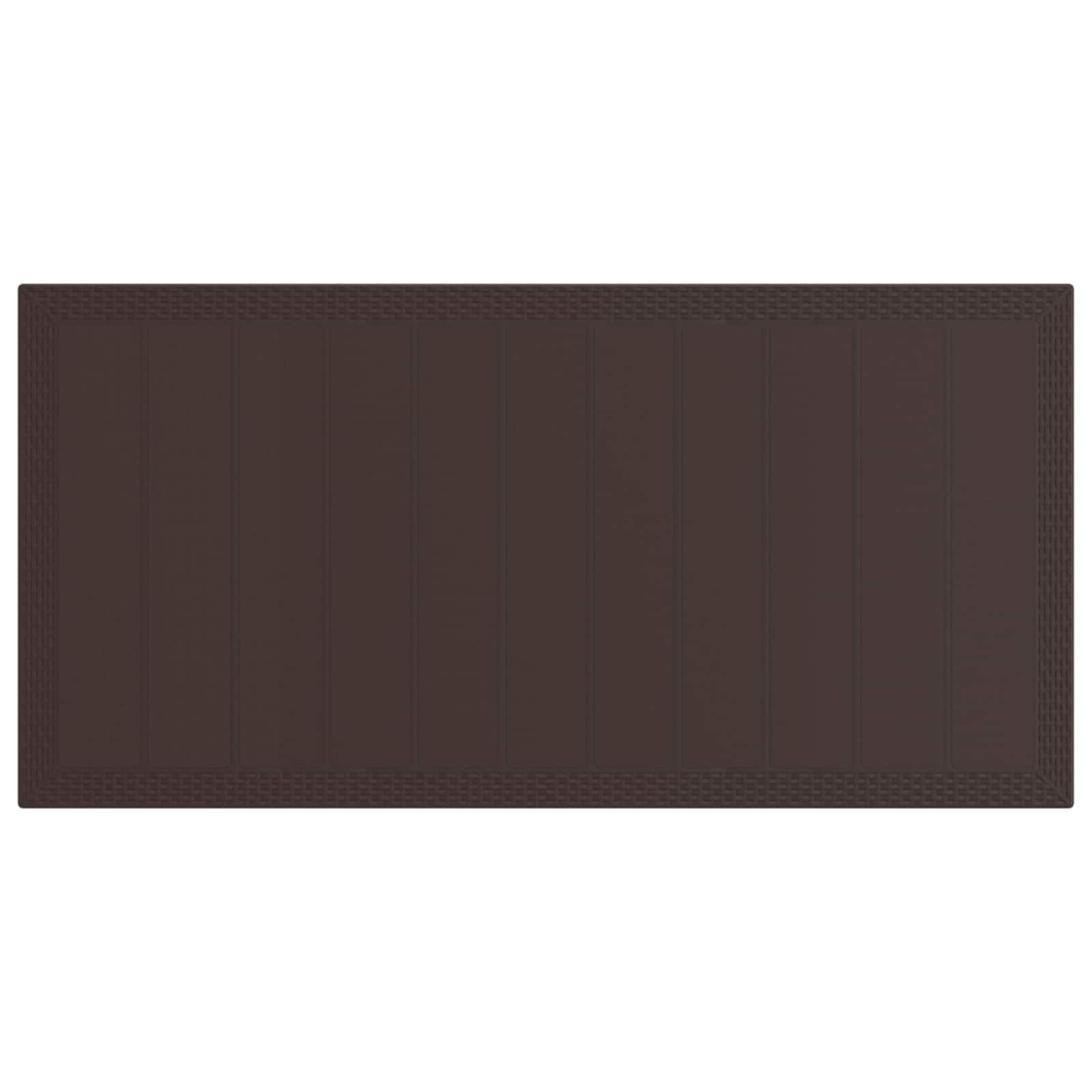 Tuin eettafelset met kussen 7 pcs Bruin en Taupe PP