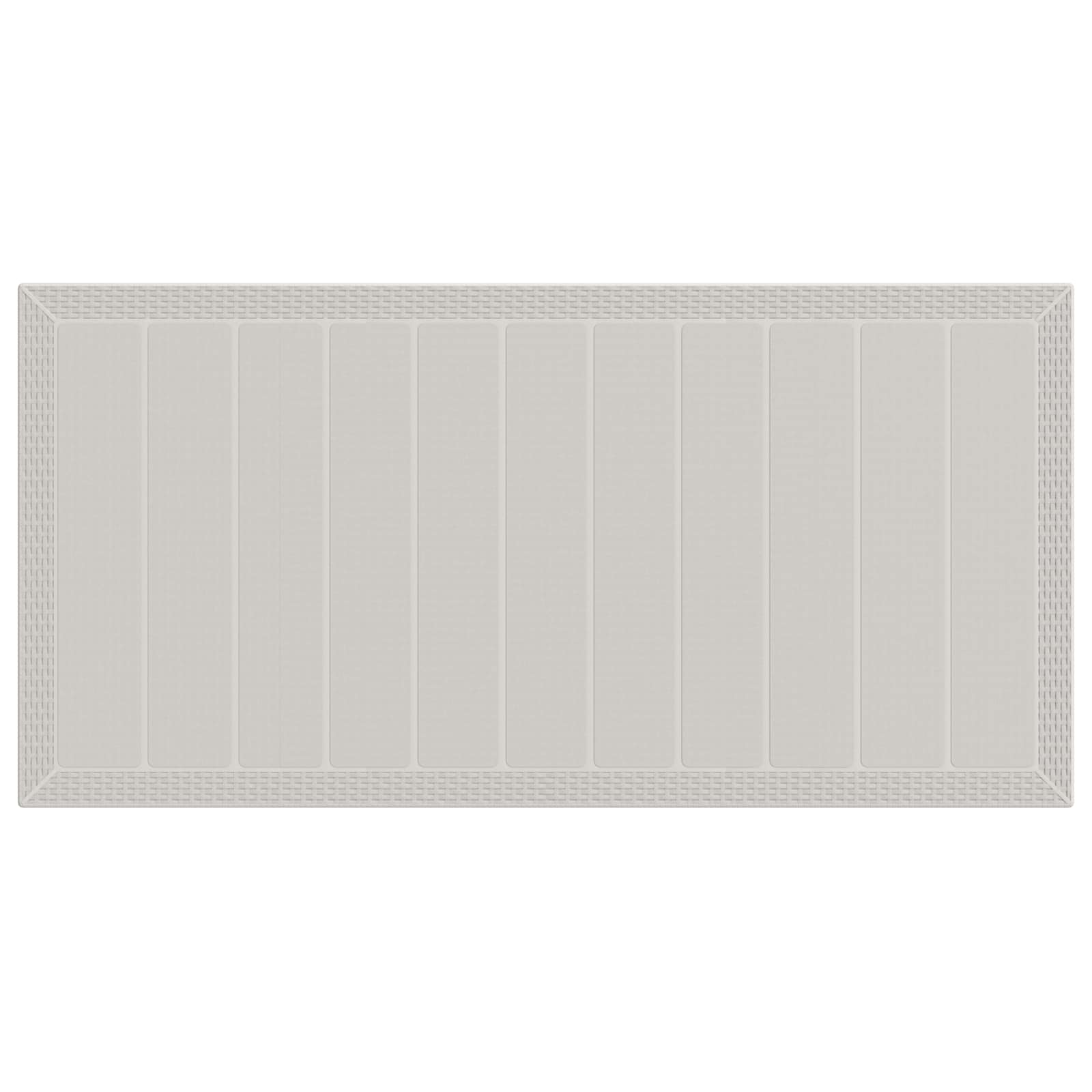 Tuin eettafelset met kussen 7 pcs Wit en crèmekleurig PP