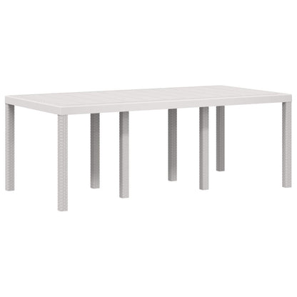 Tuin eettafelset met kussen 7 pcs Wit en antracietkleurig PP