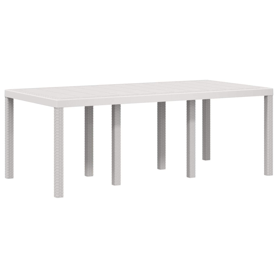 Tuin eettafelset met kussen 7 pcs Wit en antracietkleurig PP