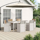 Tuin eettafelset 7-delig wit taupe