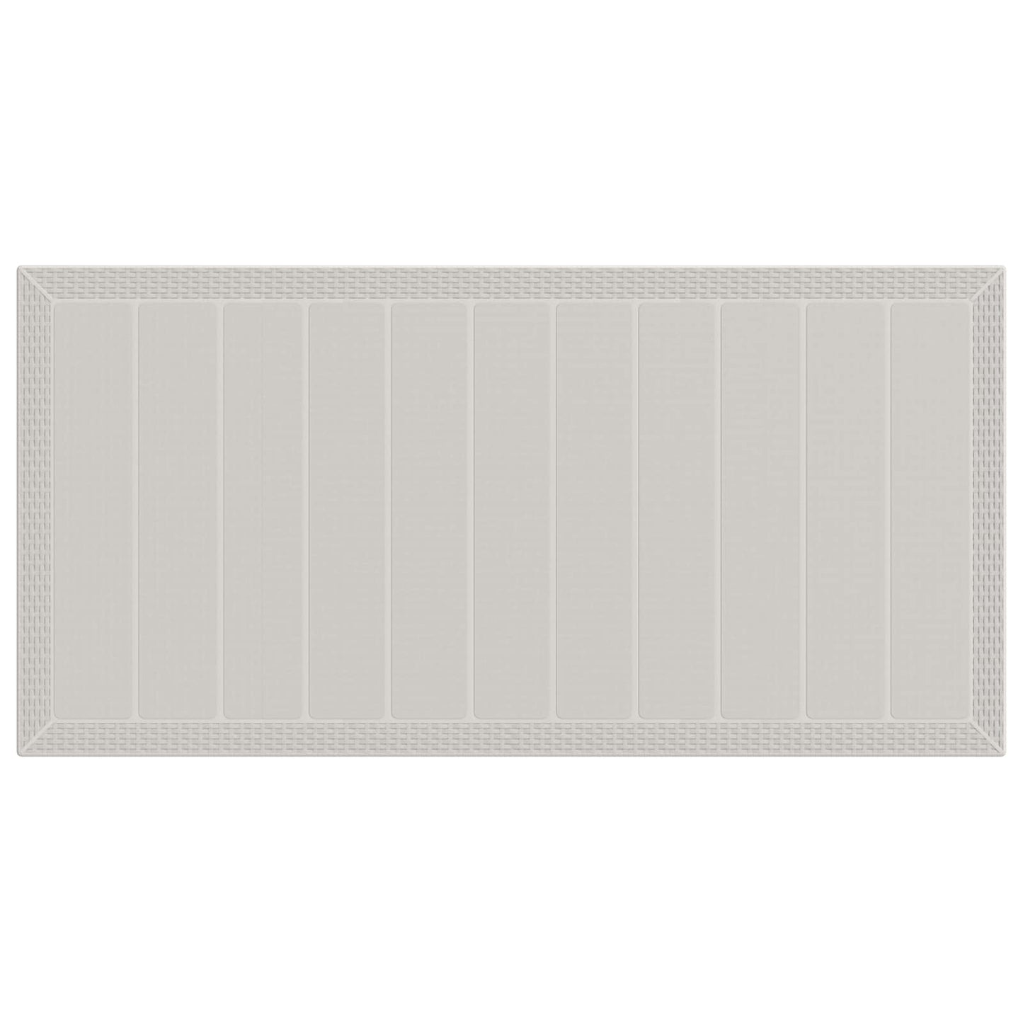 Tuin eettafelset met kussen 7 pcs Wit en Taupe PP