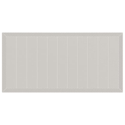 Tuin eettafelset met kussen 7 pcs Wit en Taupe PP